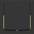 Elegant Jewelry Glasses Featuring Black Frames And Gold Metal Decorative Accents