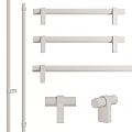 Modern Cabinet And Drawer Pull Handles With Various Metal Designs And Colors