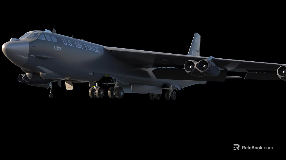 Large Commercial Passenger Airplane Featuring Multiple Engines Landing Gear And Streamlined Fuselage 3d model 