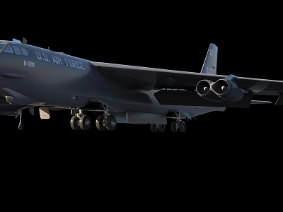 modern transport aircraft 3d model
