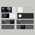 Switch socket hotel switch hotel switch guest room switch intelligent switch conjoined switch socket 3d model
