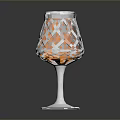 Decorative Household Living Supply Featuring Metal Diamond Pattern Glass Insert And Lid