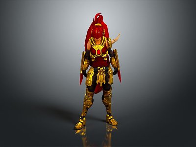 Lady Soldier Female Detective Female Hit Warrior Samurai Soldier Detective Agent Hit 3d model