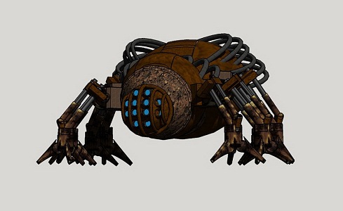 abstract spider 3d model