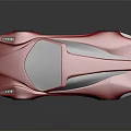 Pink Sports Car with Modern Sleek Exterior Design Black Windows and Silver Wheels