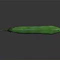 Fresh Green Pea Pod Isolated on Gray Background for Food Photography