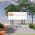 Modern Step Landscape 3d model