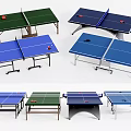 Various Ping Pong Tables For Sports Equipment Featuring Colorful Tops Foldable Frames And Nets