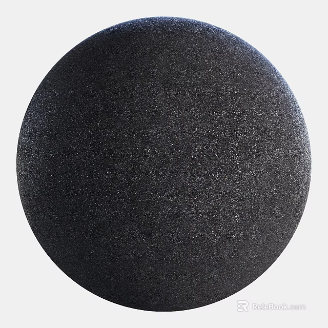 Black Round Wireless Bluetooth Speaker With Matte Finish And Modern Design 3d model 