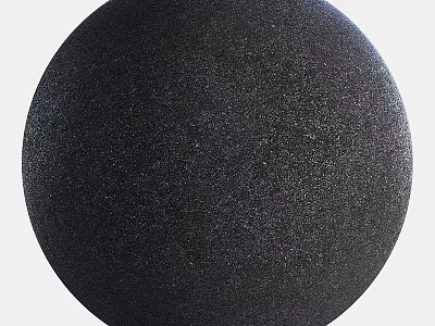 Black Round Wireless Bluetooth Speaker With Matte Finish And Modern Design 3d model