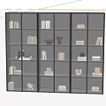 Modern Bookcase Books Ornaments Books 3d model