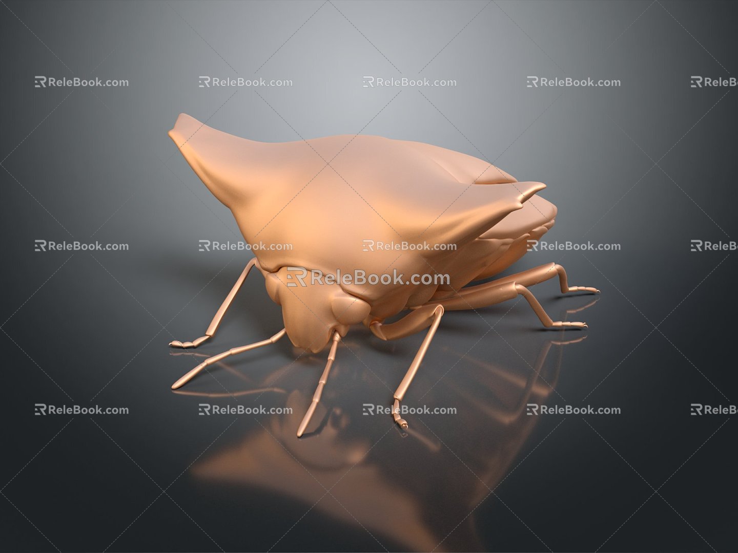 Modern Beetle Beetle Japanese Alsophila beetle Scarab insect 3d model