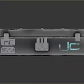 Gray Household Storage Box With Transparent Lid Multiple Compartments UC Logo And Secure Latches