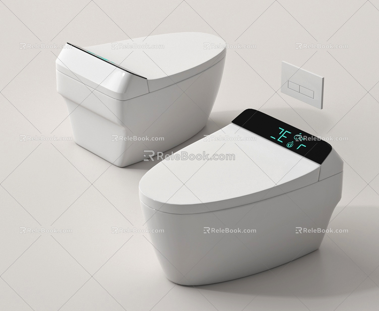 Modern Toilet Smart Toilet 3d model