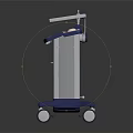 Mindray Professional Medical Cart With Blue White Design Control Panel And Wheels