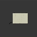 White Rectangular Electronic Device With Ventilation Grilles And Black Cable