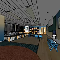 Kindergarten Classroom Interior Featuring Naptime Beds Alphabet Letters Blue Tables And Chairs
