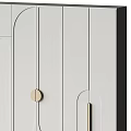 Modern White Wardrobe With Sleek Metal Handles And Minimalist Design For Contemporary Home
