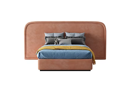 Modern Double Bed 3d model