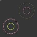 Modern Black Round Coffee Tables With Ribbed Cylindrical Bases And Sleek Surface Design
