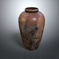 Traditional Handcrafted Brown Clay Pot With Textured Surface And Rustic Design