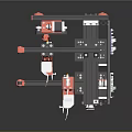 modern printer digital printer three axis printer cnc printer 3d model