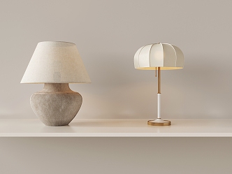 Quiet Table Lamp Cream Table Lamp Creative Table Lamp Art Table Lamp Mushroom Table Lamp 3d model