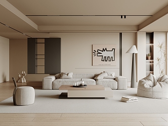 modern living room home living room 3d model