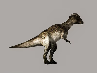 Realistic Large Reptile Dinosaur Standing With Detailed Scaly Skin And Side Profile View 3d model
