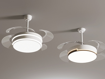 20 Modern Fan Lights 3d model