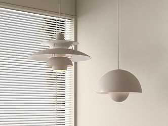 Pendant lamp flying saucer lamp bud lamp 3d model