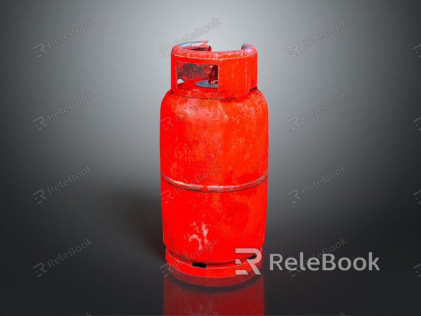 Pressure tank sci-fi gas tank gas tank gas cylinder hydrogen cylinder helium cylinder small cylinder PBR model