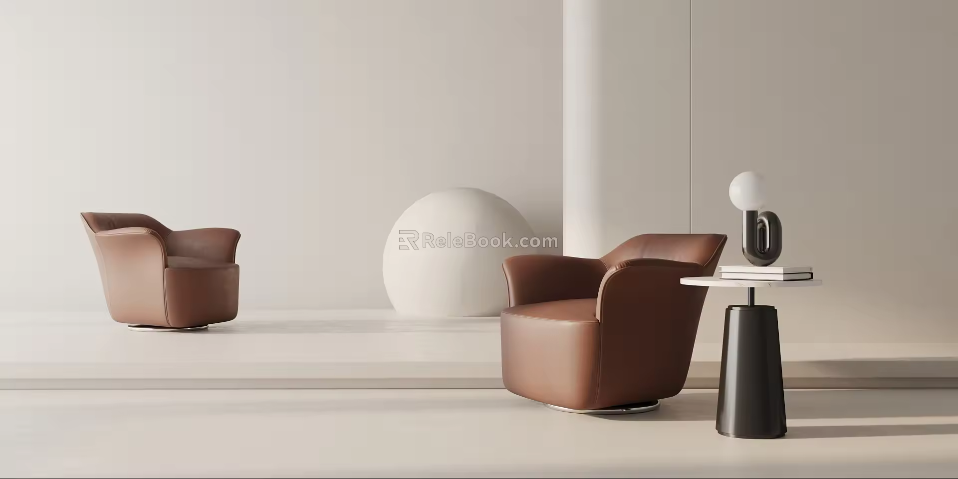Modern Single Sofa Leisure Chair 3d model