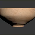 Round Hand Carved Ceramic Bowl With Smooth Surface And Artisan Craftsmanship 3d model