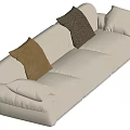 Modern Multiplayer Sofa 3d model