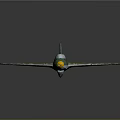 Green Aerospace Model Aircraft With White Cross Markings On Wings