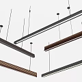 Modern Linear Chandeliers with Sleek Profiles and Metallic Finishes for Interior Design