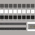 Modern Switch Socket Panel 3d model