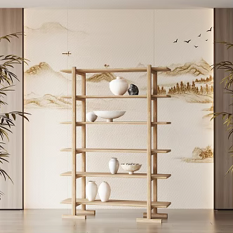 Modern Storage Rack 3d model
