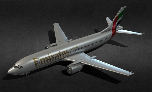 Fine passenger Boeing 737 Boeing aircraft 3d model