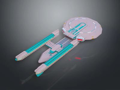 Advanced Futuristic Fighter Jet With Sleek Design Glowing Blue Accents And Circular Structure 3d model