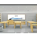 Modern Mobile Phone Store Smart Phone Experience Hall Mobile Phone Table 3d model
