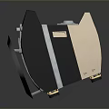 Industrial Style Lighting Combo With Black Casing Silver Metal And Wooden Sides
