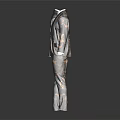 Animal Print Formal Suit Coat And Pants With Front Back View Design Patterns 3d model