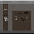 Modern Minimalist Bookcase With Light Wood Shelves White Cabinets And Decorative Items
