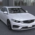 White Modern Sedan Featuring Sleek Exterior Design Front Grille And Alloy Wheels