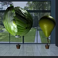 Fun Colorful Fruit and Vegetable Shaped Hot Air Balloon Amusement Equipment for Kids Play