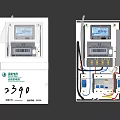 Industrial Control Panels With Digital Display 220V Power Supply And Internal Components 3d model