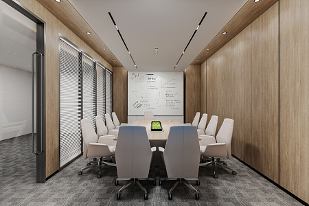 Modern Meeting Room Meeting Table and Chair 3d model