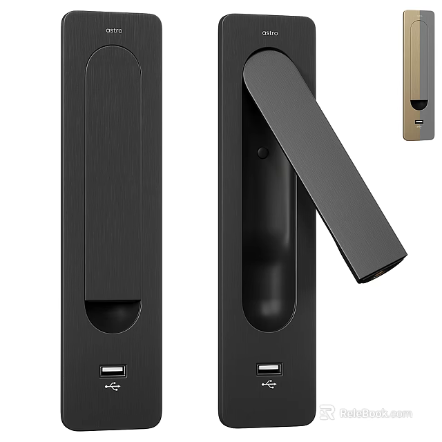 Modern Black Wall Sconce With Sleek Metal Design For Contemporary Home Lighting 3d model 